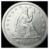 1853 Arrows Seated Liberty Quarter NEARLY UNCIRCUL