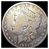 1893-CC Silver Morgan Dollar NICELY CIRCULATED