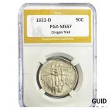 1932-D Oregon Trail Half Dollar PGA MS67