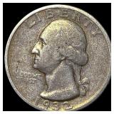 1932-D Silver Washington Quarter NEARLY UNCIRCULAT