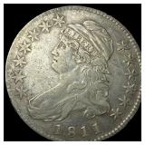 1811 Capped Bust Half Dollar ABOUT UNCIRCULATED