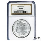 1878-CC Morgan Silver Dollar NGC MS63