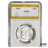 1963 Franklin Half Dollar PGA MS64