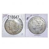 [2 Coins] 1891-1892 Morgan Silver Dollar