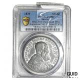 1839 Saxony White Metal Medal PCGS AU58