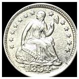 1854 Arrows Seated Liberty Half Dime CLOSELY UNCIR