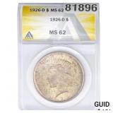 1926-D Morgan Silver Dollar ANACS MS62