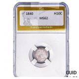 1840 Seated Liberty Half Dime PGA MS62