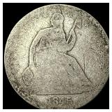 1845-O Silver Half Dollar (Seated Liberty) NICELY