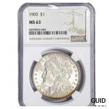 1903 Morgan Silver Dollar NGC MS63