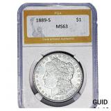 1889-S Morgan Silver Dollar PGA MS63