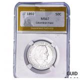 1892 Columbian Expo Half Dollar PGA MS67