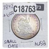 1842 Seated Liberty Half Dollar
