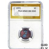 1972 Lincoln Memorial Cent PGA MS65 BN DDO