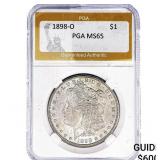 1898-O Morgan Silver Dollar PGA MS65