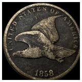 1858 Copper-Nickel Flying Eagle Cent HIGH GRADE