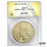 1927 Silver Peace Dollar ANACS AU58