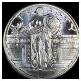 This is a 1 oz Silver Round - Standing Liberty Des