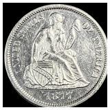 1877-CC Silver Seated Liberty Dime UNCIRCULATED