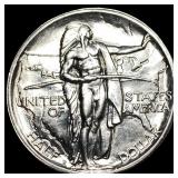 1926 Silver Half Dollar Oregon Trail Memorial UNCI