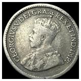 1915 Canada Silver 5 Cents ABOUT UNCIRCULATED