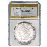 1899-S Morgan Silver Dollar PGA MS63