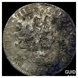 Colonial Spain Silver 8 Reales Punchmarked NEARLY