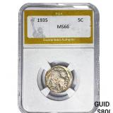 1935 Buffalo Nickel PGA MS66