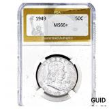 1949-S Franklin Half Dollar PGA MS66+