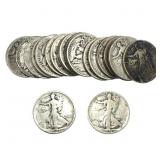 Roll of 20 Walking Liberty 50C