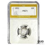 1951 Roosevelt Dime PGA PR67+