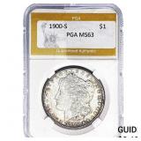 1900-S Morgan Silver Dollar PGA MS63