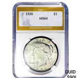 1926 Silver Peace Dollar PGA MS64