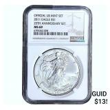 2011 Silver Eagle NGC MS-PF69 25th Anniversary