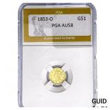 1853-O Rare Gold Dollar PGA AU58