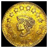 1853 California Gold 1/2 Dollar Token HIGH GRADE