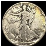 1945 Silver Walking Liberty Half Dollar NICELY CIR