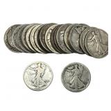 Roll of 20 Walking Liberty 50C