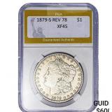 1879-S REV 78 Morgan Silver Dollar PGA XF45