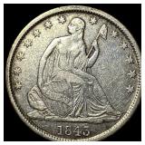 1843-O Silver Half Dollar ABOUT UNCIRCULATED