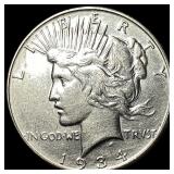 1934 Peace Silver Dollar CLOSELY UNCIRCULATED