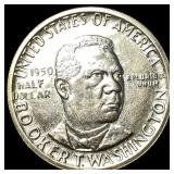 1950 Silver Half Dollar Booker T. Washington UNCIR
