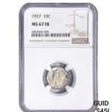 1937 Mercury Silver Dime NGC MS67 FB