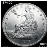 1874-CC Silver Trade Dollar