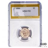 1886 Indian Head Cent PGA MS64 RD