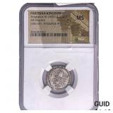 Parthian Empire Artabanus 212-227 AD Silver Drach