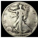 1919-S Silver Half Dollar Walking Liberty NICELY C