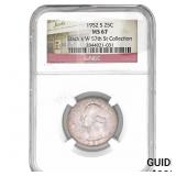 1952-S Washington Silver Quarter NGC MS67