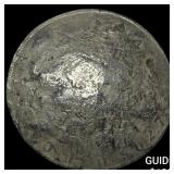 Mexico Silver 1 Peso Punch Marked NEARLY UNCIRCUL