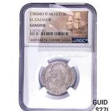 1783-Mo Colonial Spain Shipwreck El Cazador Silver